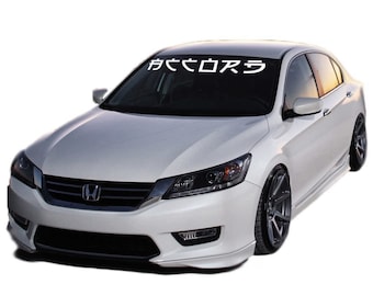 Honda Accord Chinese letter Windshield banner vinyl decals stickers windshield banner custom decal custom car decals custom stickers for car