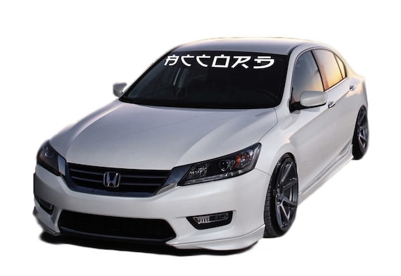 Honda Accord Chinese letter Windshield banner vinyl decals stickers windshield banner custom decal custom car decals custom stickers for car