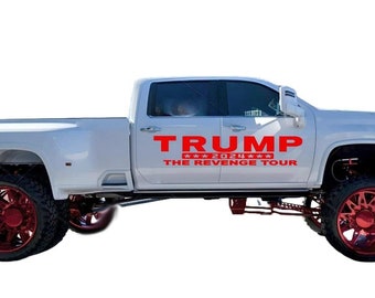 President trump 2024 big decal  sticker us flag vinyl decal for car truck van