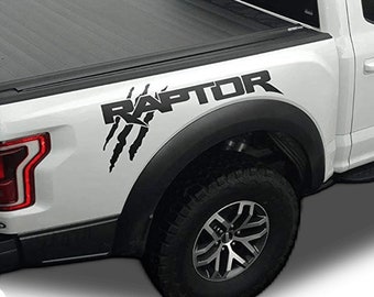 Ford f150 raptor decals claw svt solid bed side scratch graphics decal stickers set for you truck