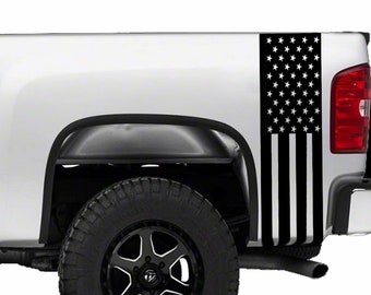 American Flag Truck Bed Stripes Decals Stickers Patrioctic Compatible All Pick up Trucks Pickup 1500 2500 Graphics Accessories Vinyl Racing