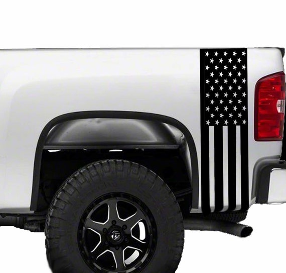 American Flag Truck Bed Stripes Decals Stickers Patrioctic Compatible All Pick up Trucks Pickup 1500 2500 Graphics Accessories Vinyl Racing