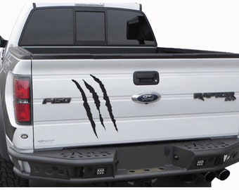 Raptor SVT bed tailgate Claws graphics decal sticker 22"