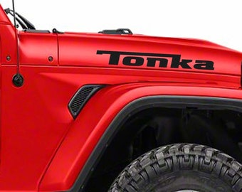 Custom Vinyl Hood Decals for Jeep Wrangler - Tonka Graphic Stickers - Oracle Two Vinyl Stickers Hood Decals gift for her or him