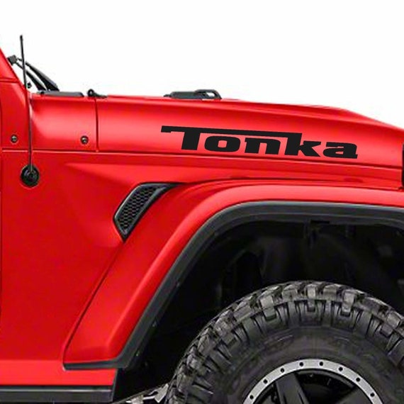 Custom Vinyl Hood Decals for Jeep Wrangler - Tonka Graphic Stickers - Oracle Two Vinyl Stickers Hood Decals gift for her or him