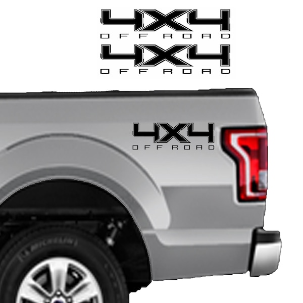 Ford F-150 4x4 Off Road Decals Vinyl Truck Sticker Kit of 2 decals fit 2009-2014 replica Ford 4x4 car Decal Ford 4x4 Bumper Sticker