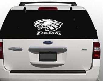 Eagles NFL Football Decal Sticker - White Philadelphia Fan Favorite for Car Truck Laptop , fan gift