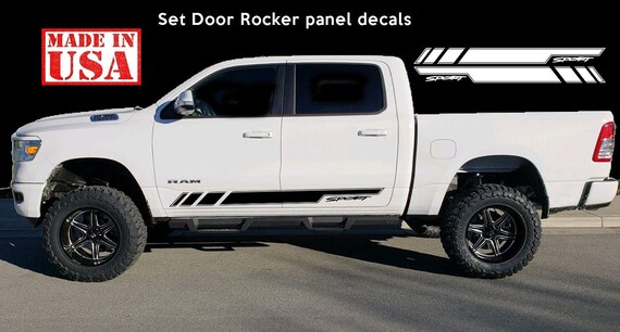 Side Stripe Decal Sticker Kit For Dodge Ram Door Fender Flare Etsy