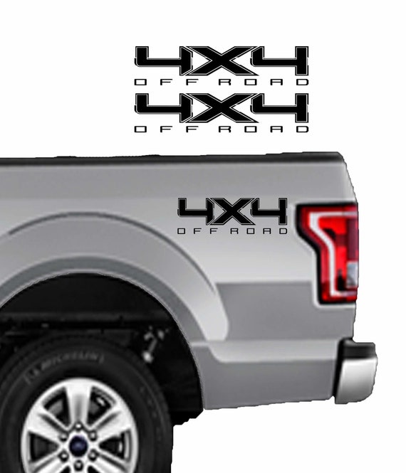 4x4 Off Road Decals Vinyl Truck Sticker Kit of 2 decals fit 2009-2024 replica 4x4 car Decal 4x4 Bumper Sticker