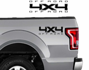 Replacement 4x4 Off Road Decals 2009 to 2014 Fits USA Trucks Bed Bedside Truck Letters Sticker
