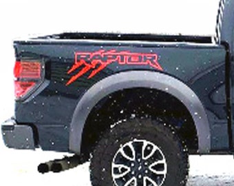 Ford F150 Raptor Stickers SVT Outline bedside pickup truck  Claws Scratch graphics decals sticker Set Ford Raptor Logo