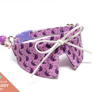Valentine&#39;s Day Classy Cat Collar Breakaway Personalized Set - &quot;Magic&quot;