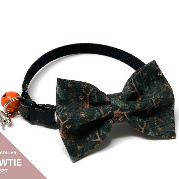 Nœud Papillon Chat Collier Anti-Étranglement Ensemble  - "Exotic"