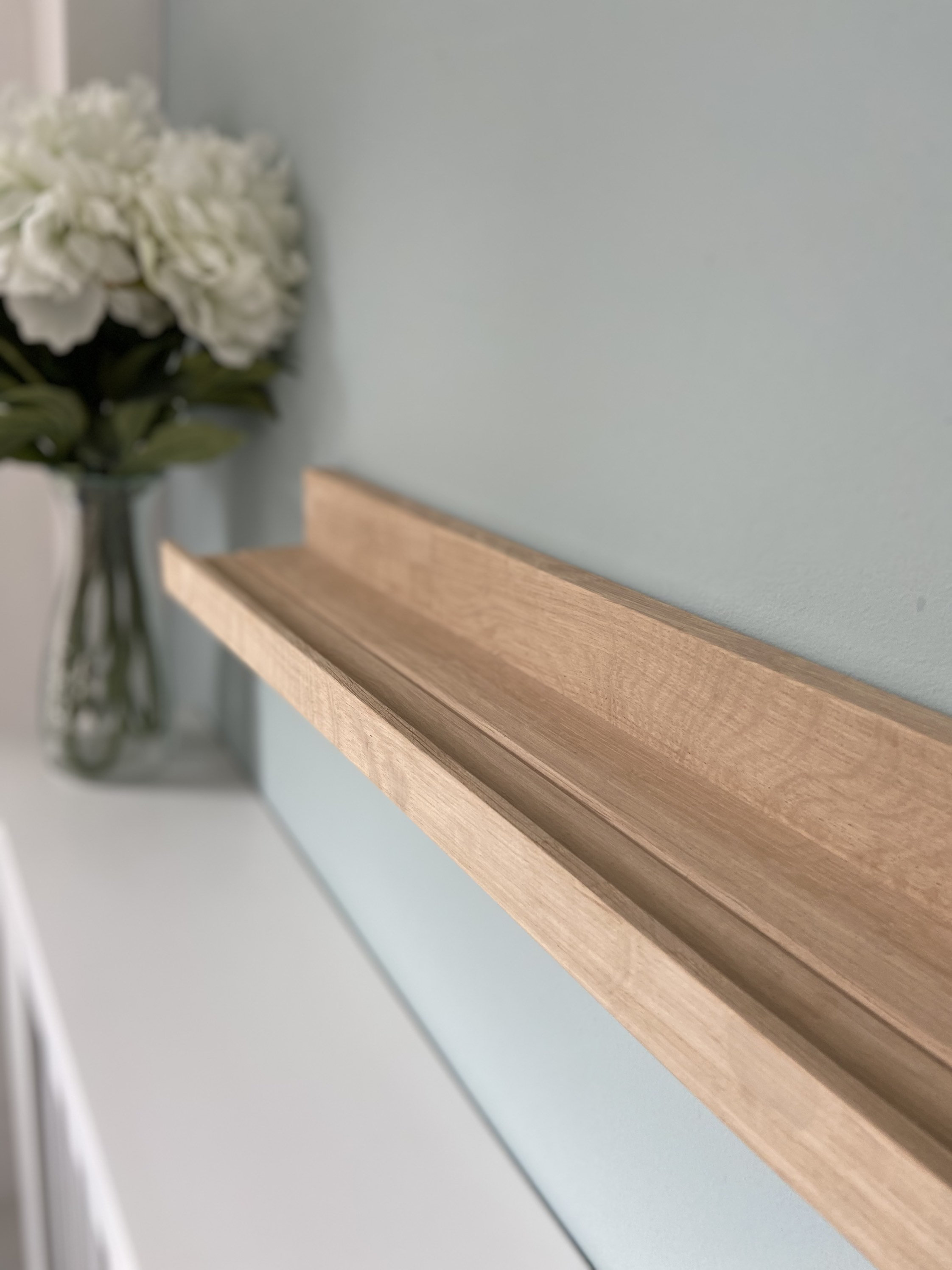 Solid Beech picture shelves picture ledge floating shelves Etsy.de