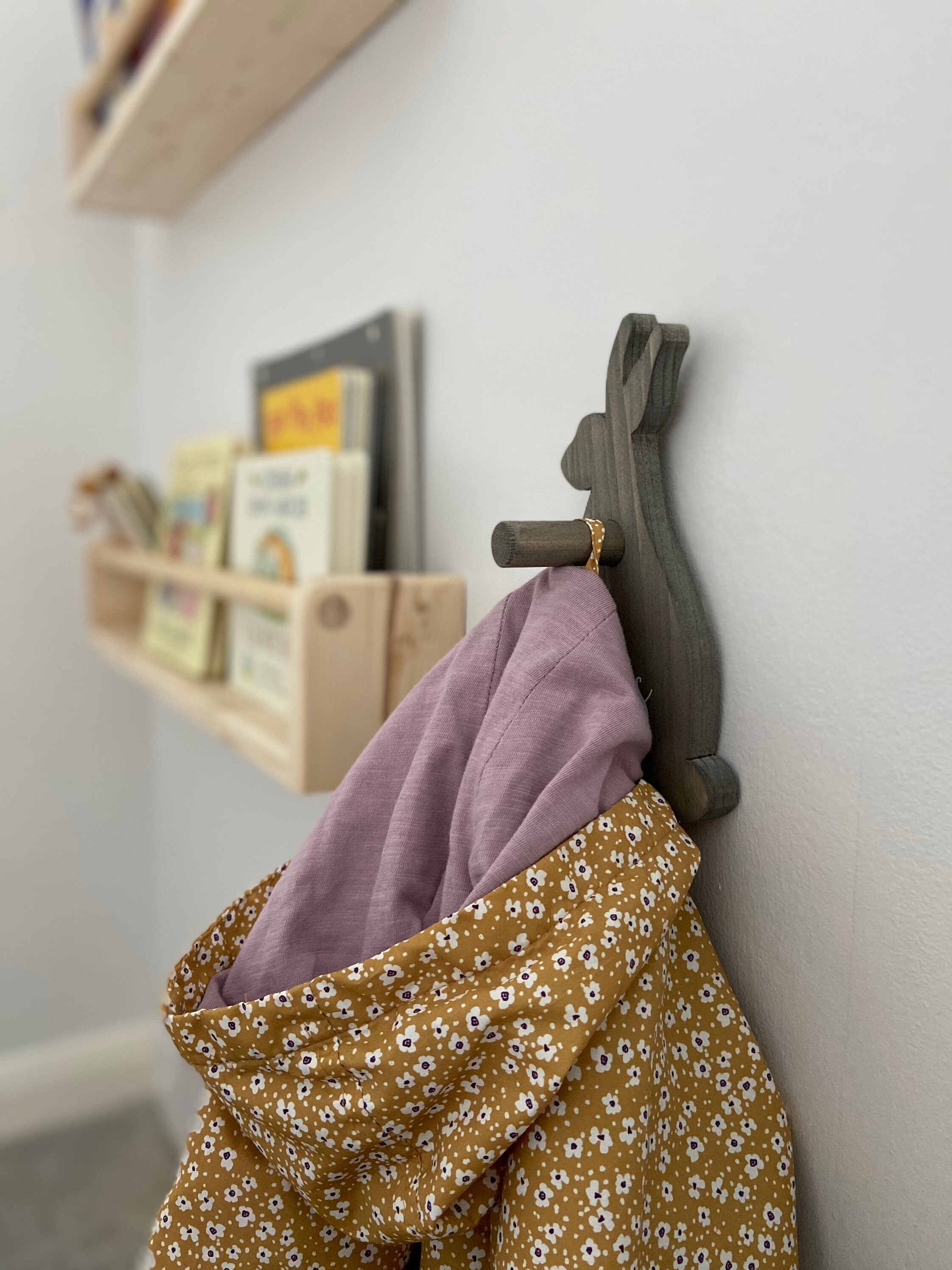 Personalised coat peg children's coat hook Etsy