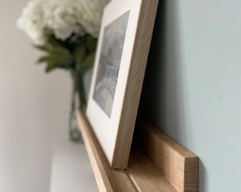 Solid Beech picture shelves - picture ledge | floating shelves | custom shelf