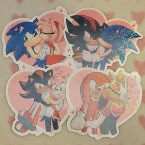 Sonic the Hedgehog Ships Pin Buttons Sonamy Sonally Sonadow -  Portugal