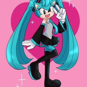 Sonic Miku Print