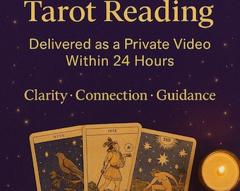 10-Minute Personalised Tarot Reading – Private Video Insight for Love, Life, or Career
