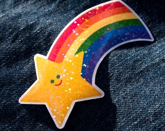 Glitzeraufkleber „Sternschnuppe“