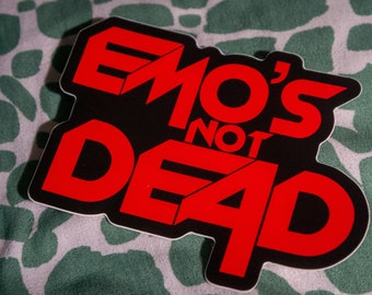 EMO IST NICHT TOT / Evil Dead – Ausgestanzter Horror-Aufkleber
