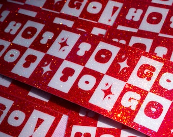 HOT 2 GO! Glitzeraufkleber