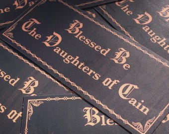 Pegatina de vinilo mate Blessed Be