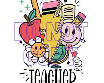 Teacher Design-PNG Digital Design-School Design