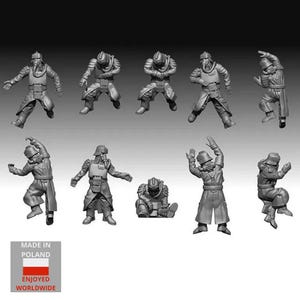 Trench Fighters: Veteran Casualties - sci fi models for tabletop wargaming
