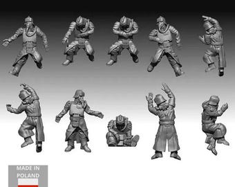 Trench Fighters: Veteran Casualties: modelos de ciencia ficción para juegos de guerra de mesa