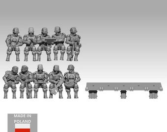 Elysium Drop Troopers: Flight Crew: modelos de ciencia ficción para juegos de guerra de mesa