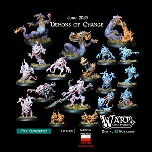 Demons of Change - models for tabletop games