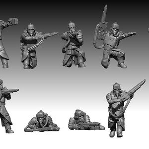 Trench Fighters: Veterans - sci fi models for tabletop wargaming