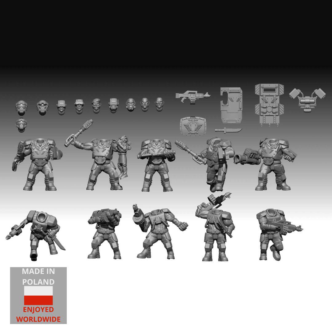 Elysium Drop Troopers: Ogres - sci fi models for tabletop wargaming