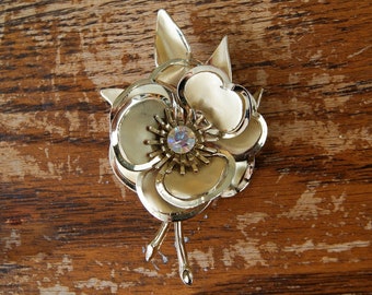 Large Statement Flower Brooch