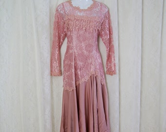 Pink Nu-Mode 80s prom dress