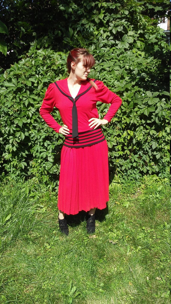 1940s Sailor Style Dress by Demaro