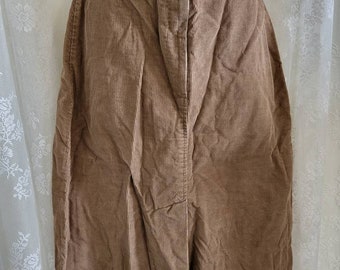 Brown corduroy skirt