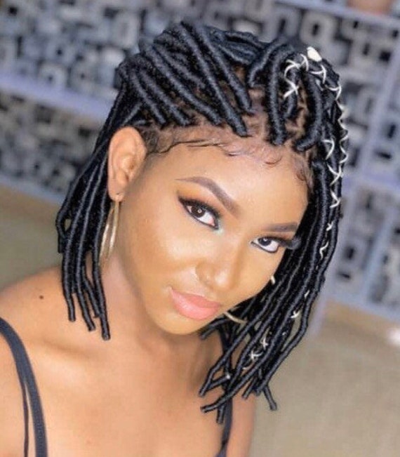 Short Locs Fauxlocs Dreadlocks Braids Wigs For Women Etsy