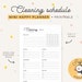 Mini Happy Planner Cleaning Schedule Planner Printable Mini | Etsy
