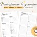 Mini Happy Planner Meal Planning Meal Planner Printable Mini | Etsy