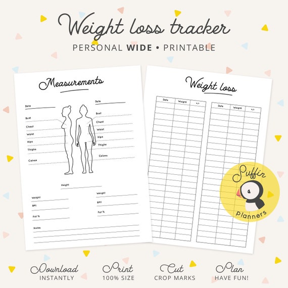 Personal Weight Loss Chart