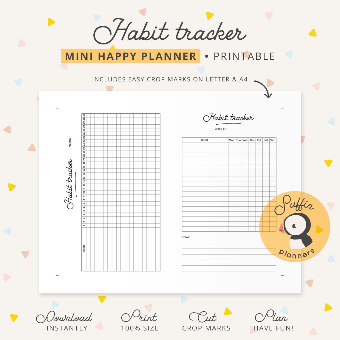 Mini Habit Tracker Printable