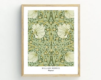 William Morris Poster, Botanical Wall Art, William Morris Print, Pimpernel Print, William Morris Art, New Home Gift 5x7, 8x10, 11x14, 16x20