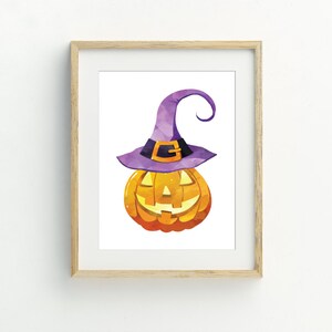 halloween decoration, halloween art print, jack o&#39;lantern halloween print, Instant Download Printable Art,  5x7, 8x10, 11x14, 16x20