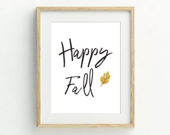 Oh Happy Autumn Day Wall Art Poster Oh Happy Autumn Day Wall Art Poster