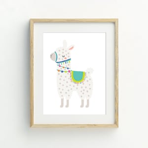 Llama prints, Llama wall art, kids bedroom decor, nursery decor, llama printable download 5x7, 8x10, 11x14, 16x20