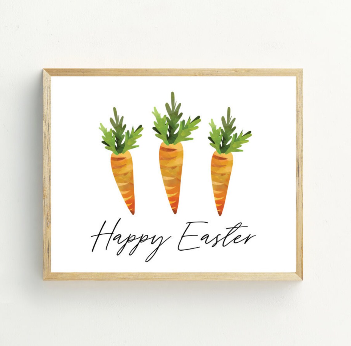 Easter Decor Carrot Printable Easter Download Easter Diy - Etsy