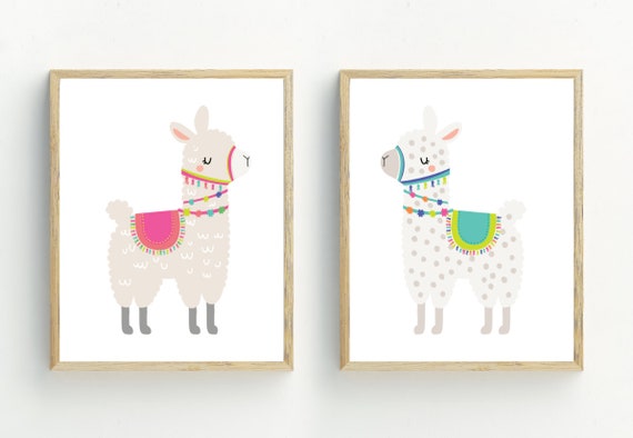 Llama Pictures Llama Nursery Art Buy White Llama Print Nursery