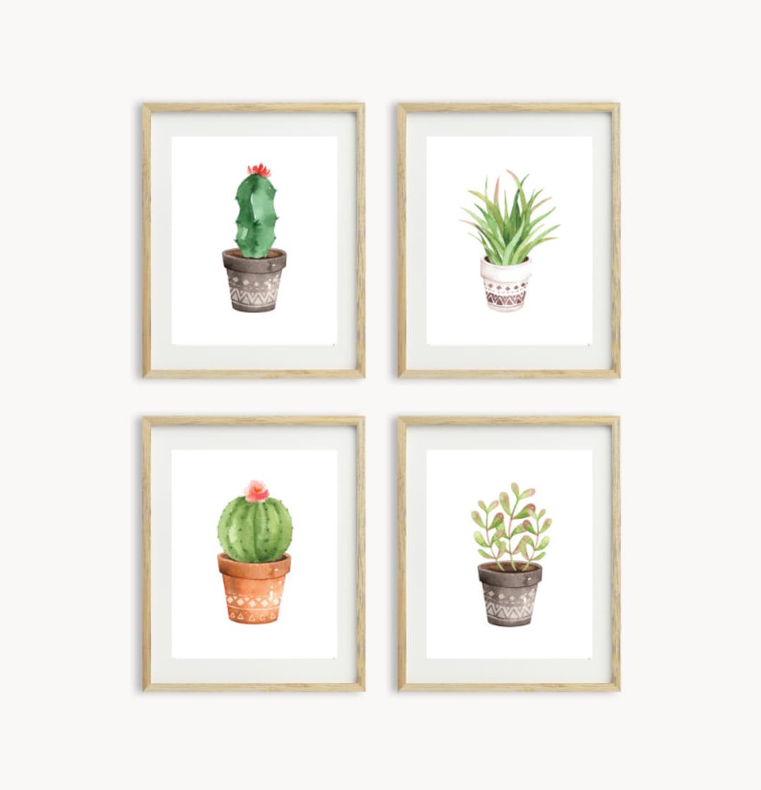 Cactus Print, Printable Cactus Art, Botanical Print, Cactus Poster ...